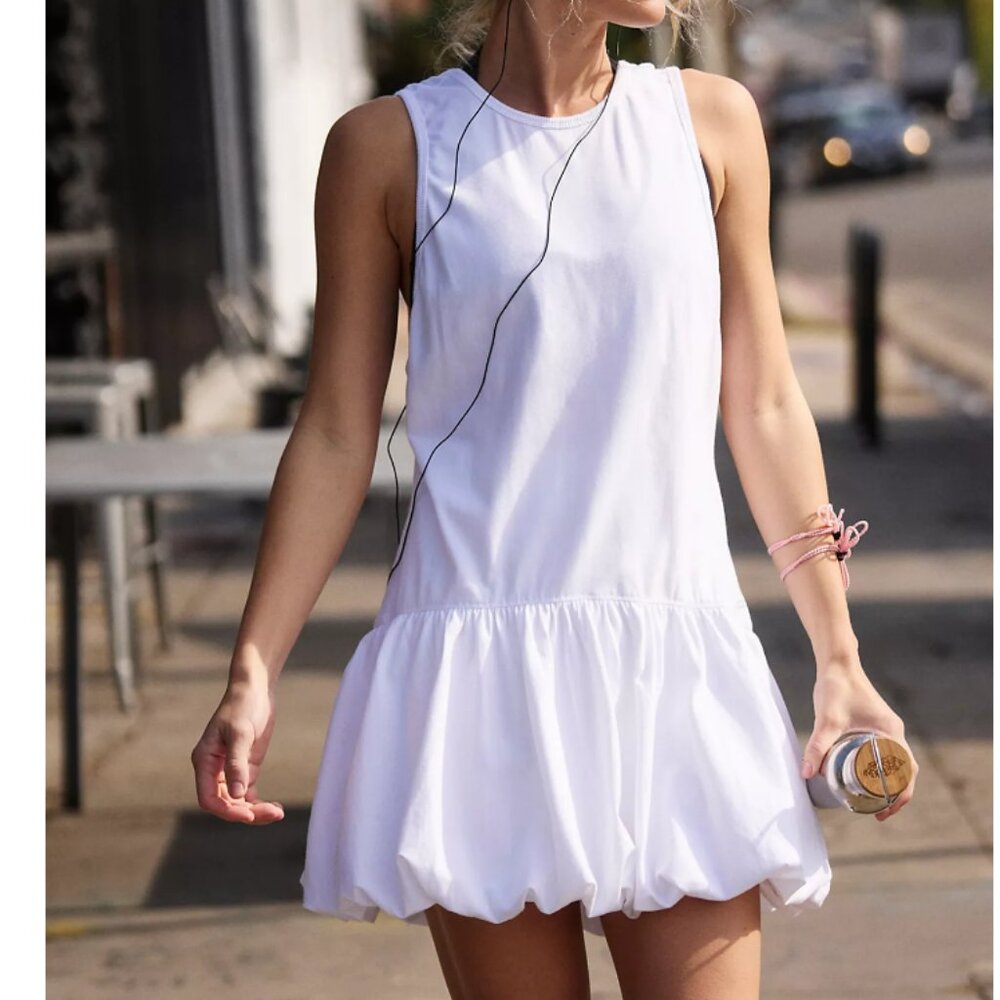 NWT Free People Hot Shot Bubble Set in White - Picture 4 of 4